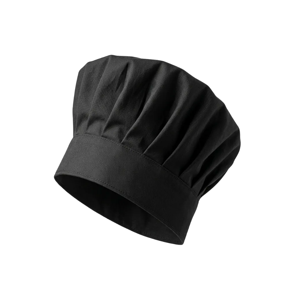 Gorro Chef Cocinero - Negro